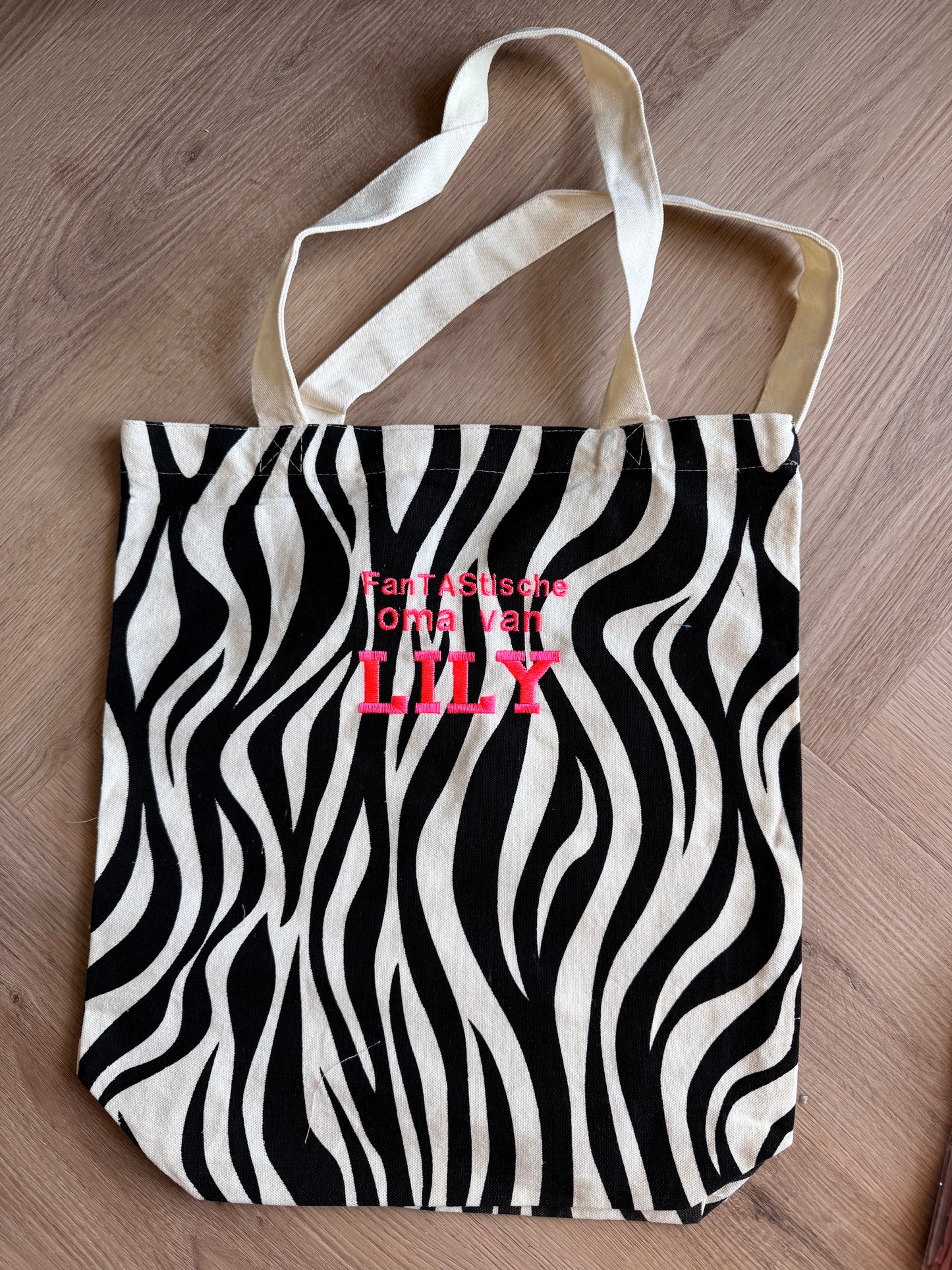 Canvas tote incl personalisatie