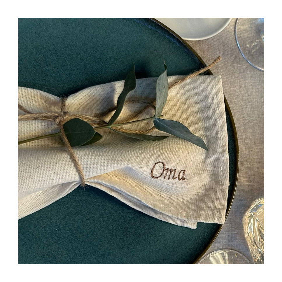 Gepersonaliseerde Katoenen servetten 50x50 cm