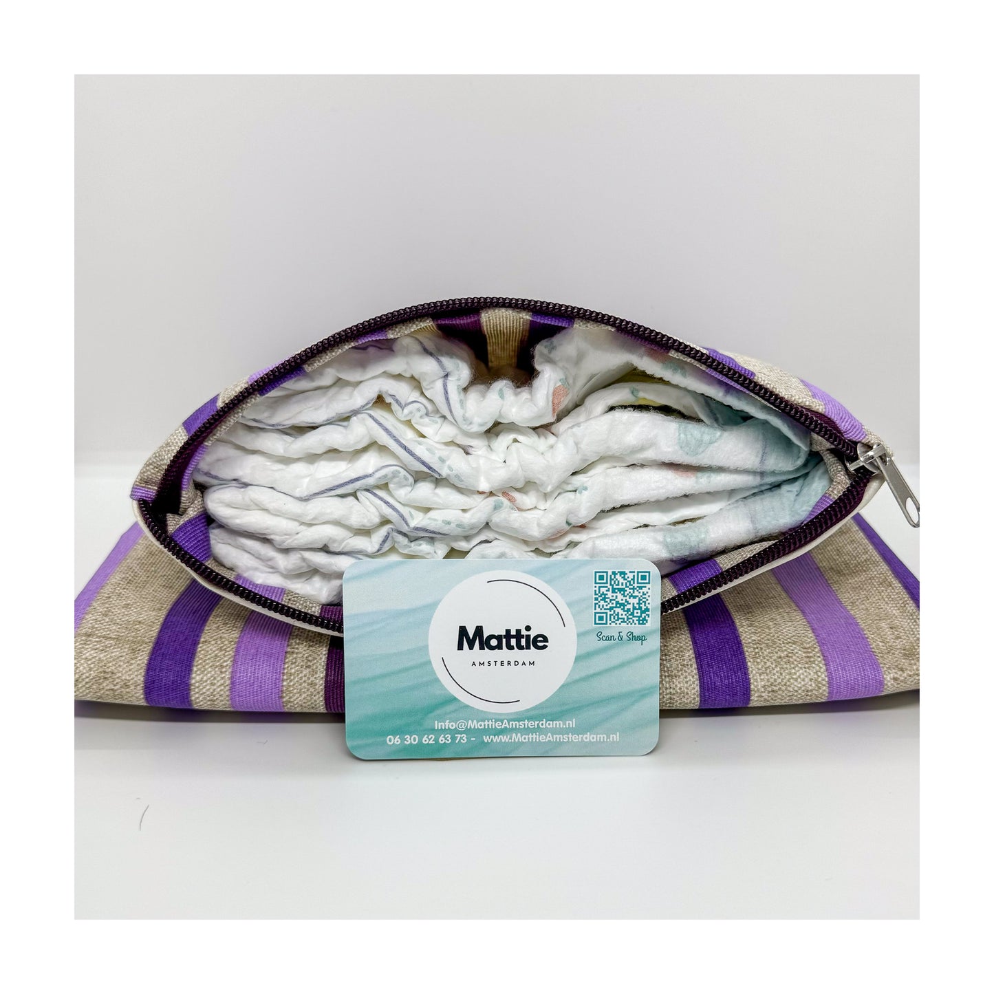 (Verschoon)mat Purple Stripey