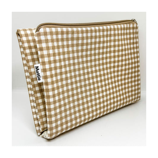 (Verschoon)mat checkers beige